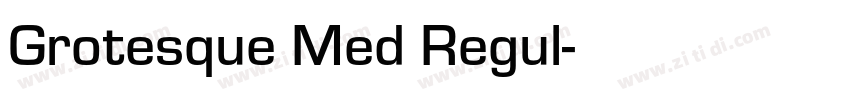 Grotesque Med Regul字体转换